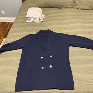 J.crew double breasted sweater blazer
